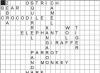 Crossword puzzle in English for children «animals in the zoo Compose a crossword puzzle 10 animals in English